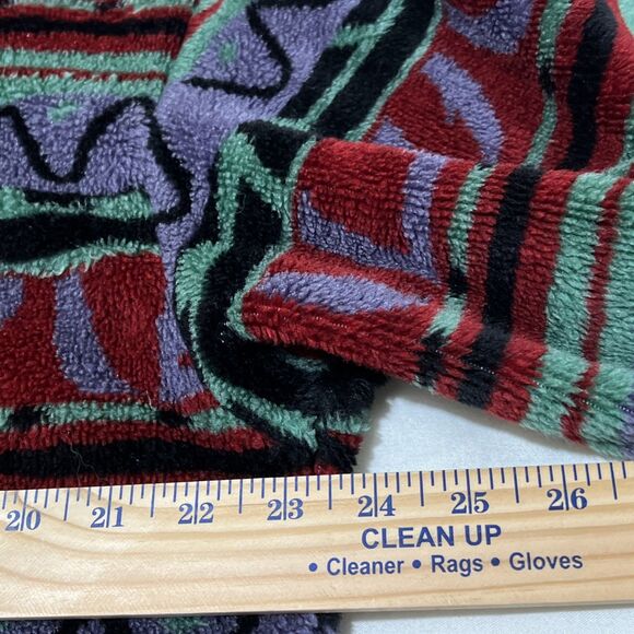 Vintage Tsunami Half Zip Fleece Sweater Aztec Pattern Hiking Men's Size L Toggle - Picture 4 of 14